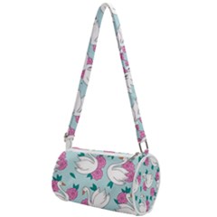 Classy-swan-pattern Mini Cylinder Bag