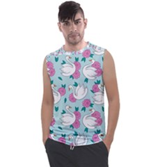 Classy-swan-pattern Men s Regular Tank Top