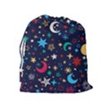 Colorful-background-moons-stars Drawstring Pouch (XL) View2