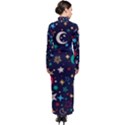 Colorful-background-moons-stars Turtleneck Maxi Dress View2