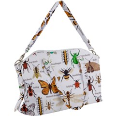 Insects Seamless Pattern Canvas Crossbody Bag by Vaneshart