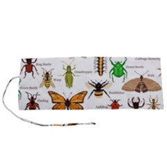 Insects Seamless Pattern Roll Up Canvas Pencil Holder (s) by Vaneshart