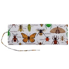 Insects Seamless Pattern Roll Up Canvas Pencil Holder (m) by Vaneshart