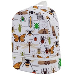 Insects Seamless Pattern Zip Bottom Backpack