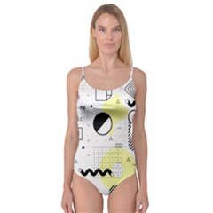 Graphic Design Geometric Background Camisole Leotard  by Vaneshart