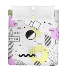 Graphic Design Geometric Background Duvet Cover Double Side (full/ Double Size) by Vaneshart