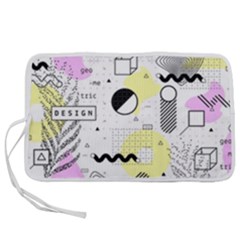 Graphic Design Geometric Background Pen Storage Case (s)