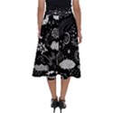 Vector-set-sketch-drawn-with-space Perfect Length Midi Skirt View2