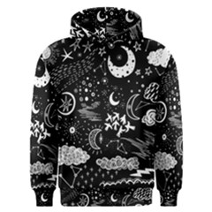 Vector-set-sketch-drawn-with-space Men s Overhead Hoodie by Vaneshart