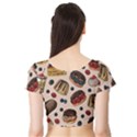 Seamless-pattern-with-sweet-cakes-berries Short Sleeve Crop Top View2