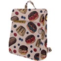 Seamless-pattern-with-sweet-cakes-berries Flap Top Backpack View1