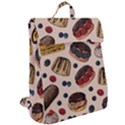 Seamless-pattern-with-sweet-cakes-berries Flap Top Backpack View2