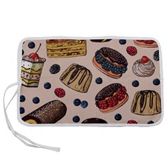 Seamless-pattern-with-sweet-cakes-berries Pen Storage Case (l) by Vaneshart