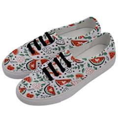 Seamless-vector-pattern-with-watermelons-mint Men s Classic Low Top Sneakers by Vaneshart