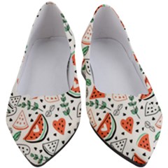 Seamless-vector-pattern-with-watermelons-mint Women s Block Heels 