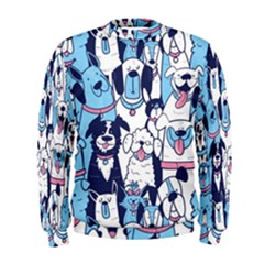 Dogs-seamless-pattern Men s Sweatshirt by Vaneshart