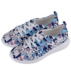 Dogs-seamless-pattern Women s Lightweight Sports Shoes by Vaneshart