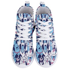 Dogs-seamless-pattern Women s Lightweight High Top Sneakers by Vaneshart