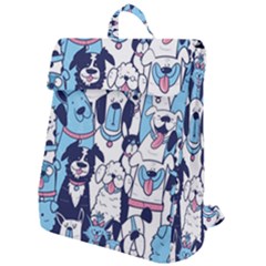 Dogs-seamless-pattern Flap Top Backpack by Vaneshart