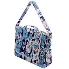 Dogs-seamless-pattern Box Up Messenger Bag