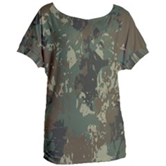 Camouflage-splatters-background Women s Oversized Tee by Vaneshart