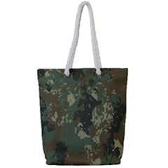 Camouflage-splatters-background Full Print Rope Handle Tote (small) by Vaneshart