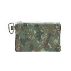 Camouflage-splatters-background Canvas Cosmetic Bag (small) by Vaneshart