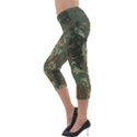 Camouflage-splatters-background Lightweight Velour Capri Leggings  View3