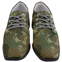 Camouflage-splatters-background Women Heeled Oxford Shoes by Vaneshart