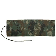 Camouflage-splatters-background Roll Up Canvas Pencil Holder (m) by Vaneshart