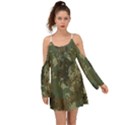 Camouflage-splatters-background Kimono Sleeves Boho Dress View1