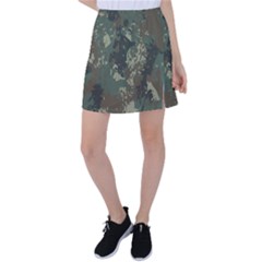 Camouflage-splatters-background Tennis Skirt