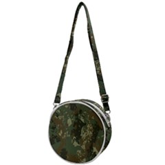 Camouflage-splatters-background Crossbody Circle Bag