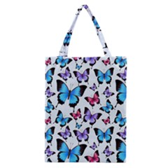 Decorative-festive-trendy-colorful-butterflies-seamless-pattern-vector-illustration Classic Tote Bag by Vaneshart