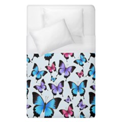 Decorative-festive-trendy-colorful-butterflies-seamless-pattern-vector-illustration Duvet Cover (single Size) by Vaneshart