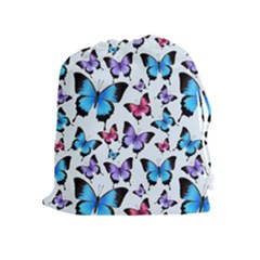 Decorative-festive-trendy-colorful-butterflies-seamless-pattern-vector-illustration Drawstring Pouch (xl)