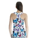 Decorative-festive-trendy-colorful-butterflies-seamless-pattern-vector-illustration Racer Back Sports Top View2