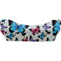 Decorative-festive-trendy-colorful-butterflies-seamless-pattern-vector-illustration Car Seat Velour Cushion  View3