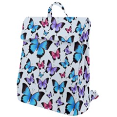 Decorative-festive-trendy-colorful-butterflies-seamless-pattern-vector-illustration Flap Top Backpack by Vaneshart