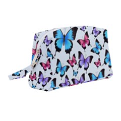 Decorative-festive-trendy-colorful-butterflies-seamless-pattern-vector-illustration Wristlet Pouch Bag (medium) by Vaneshart