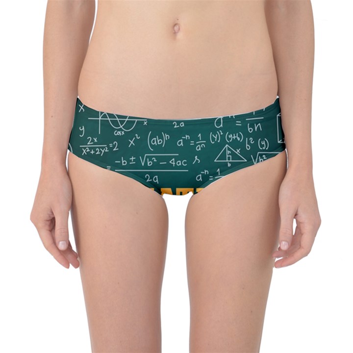 Realistic-math-chalkboard-background Classic Bikini Bottoms