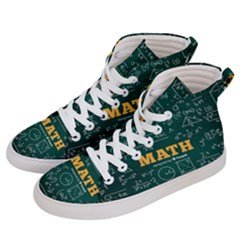 Realistic-math-chalkboard-background Men s Hi-top Skate Sneakers by Vaneshart