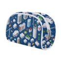 Isometric-seamless-pattern-megapolis Makeup Case (Small) View2