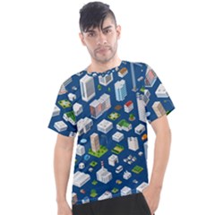 Isometric-seamless-pattern-megapolis Men s Sport Top by Vaneshart