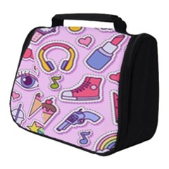 Fashion Patch Set Full Print Travel Pouch (small) by Vaneshart