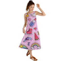 Fashion Patch Set Summer Maxi Dress