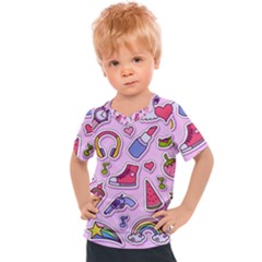 Fashion Patch Set Kids  Sports Tee