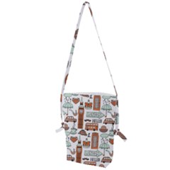 Seamless-pattern-with-london-elements-landmarks Folding Shoulder Bag by Vaneshart