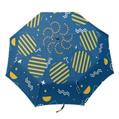 Flat-design-geometric-shapes-background Folding Umbrellas by Vaneshart