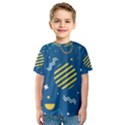 Flat-design-geometric-shapes-background Kids  Sport Mesh Tee View1